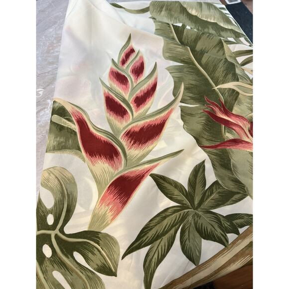 Roun 70 ” Tropical Flowers Tablecloth Hawaiian Kauhale Living Luau - Picture 2 of 9